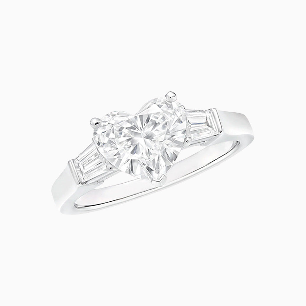 Moissanite Heart Ring