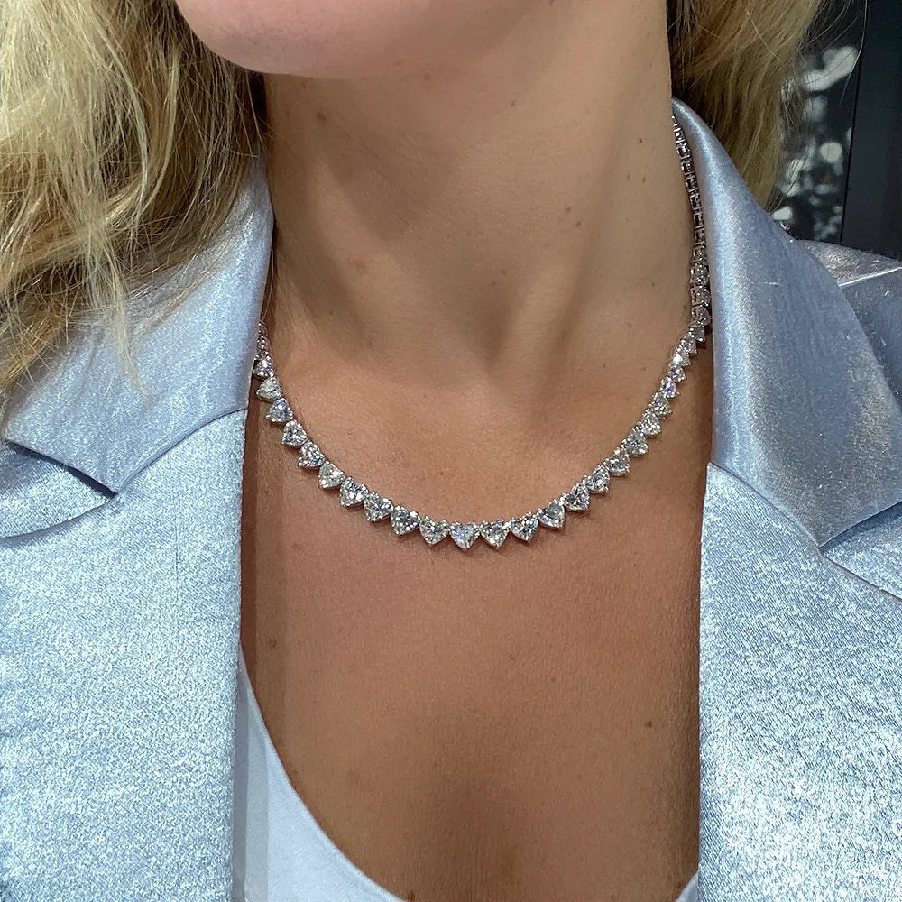 Moissanite Heart Cut Necklace