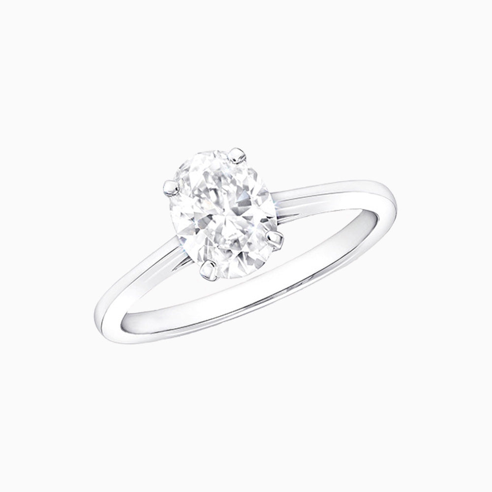 Moissanite Oval Cut Ring