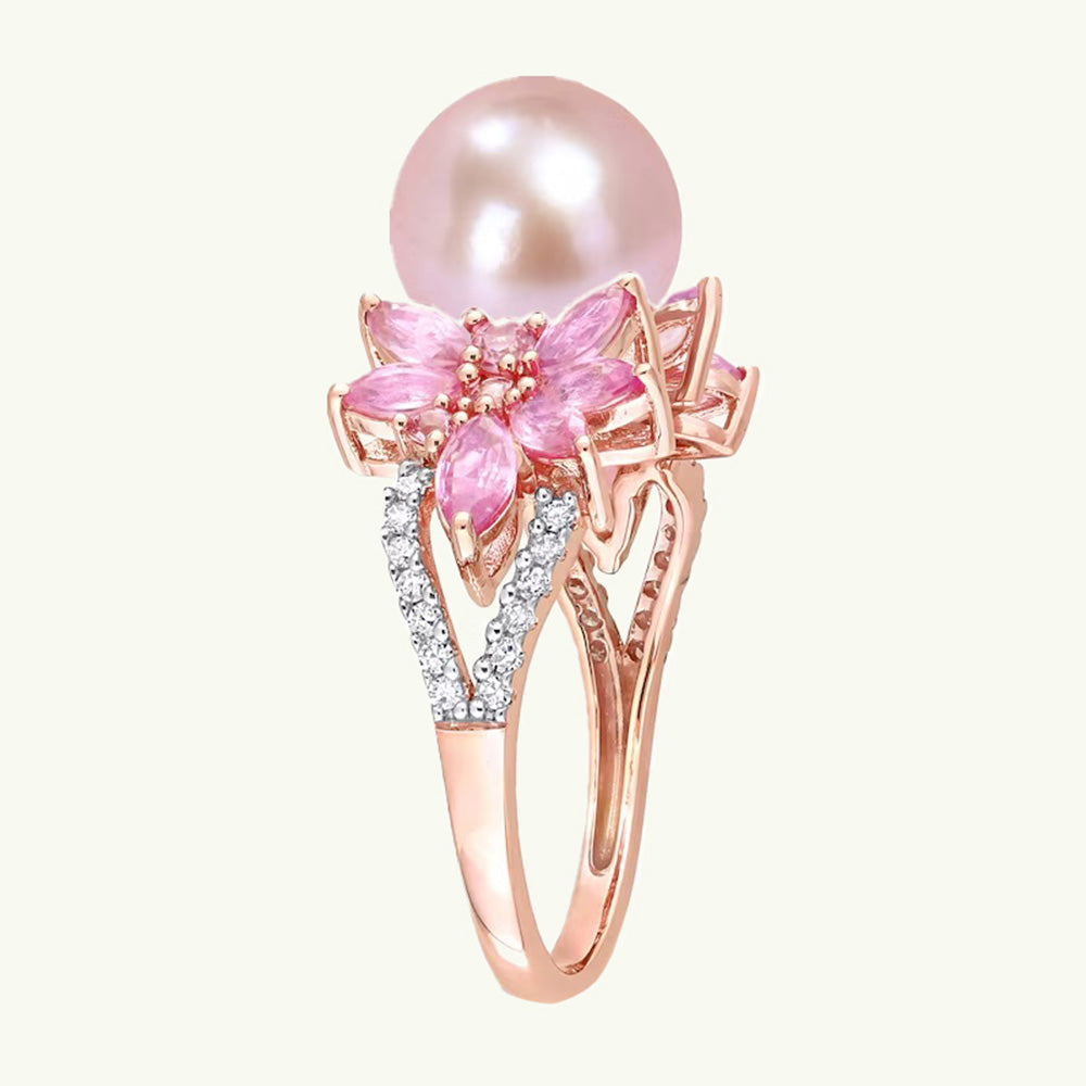 Pink Mother of Pearls Ring