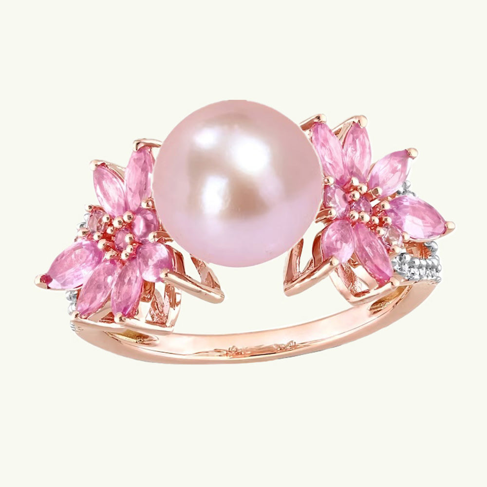 Pink Mother of Pearls Ring