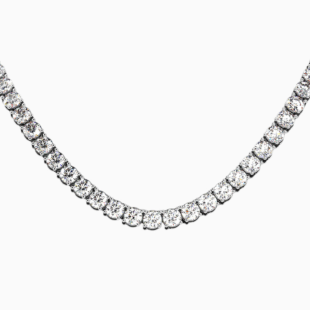 Moissanite Round Cut Necklace